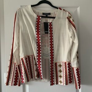 Embroidered cotton jacket